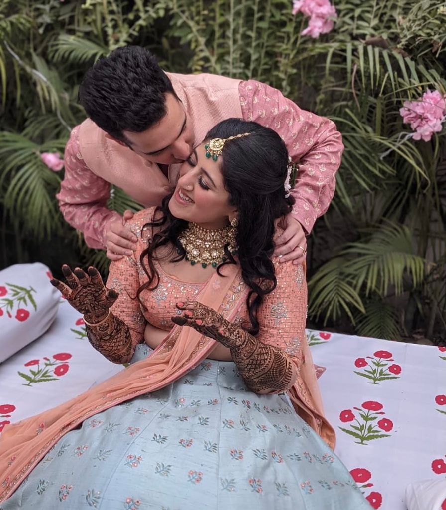 Anita Dongre lehenga for mehendi function